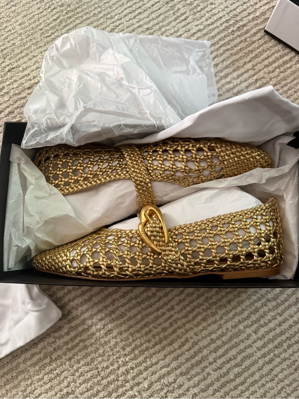 NWT Larroude Verona macrame ballet flat - 9